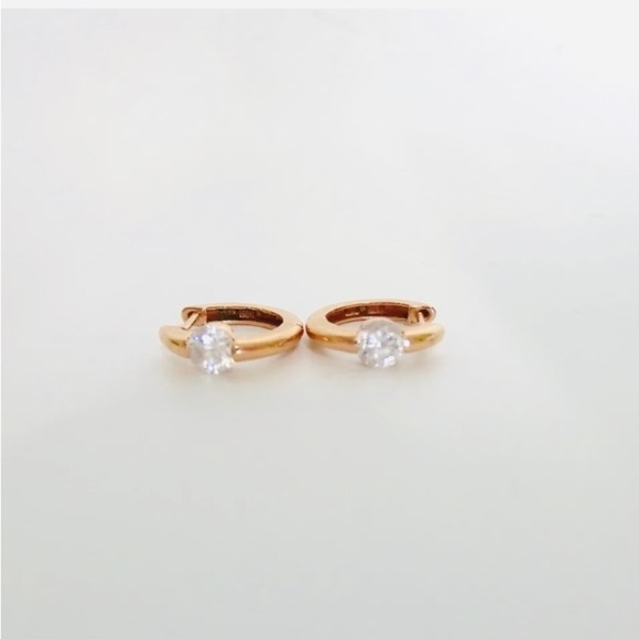 Courreges Crystal and Gold-Plated Earrings - Picture 4 of 8